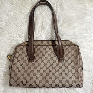 Authentic Classic Gucci Monogram Shoulder Bag